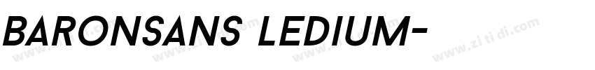 BaronSans ledium字体转换